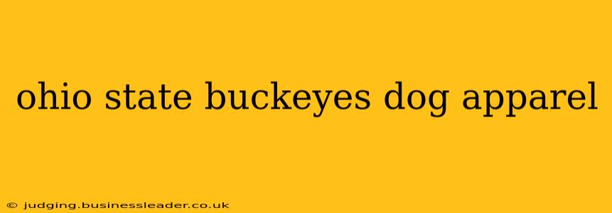 ohio state buckeyes dog apparel