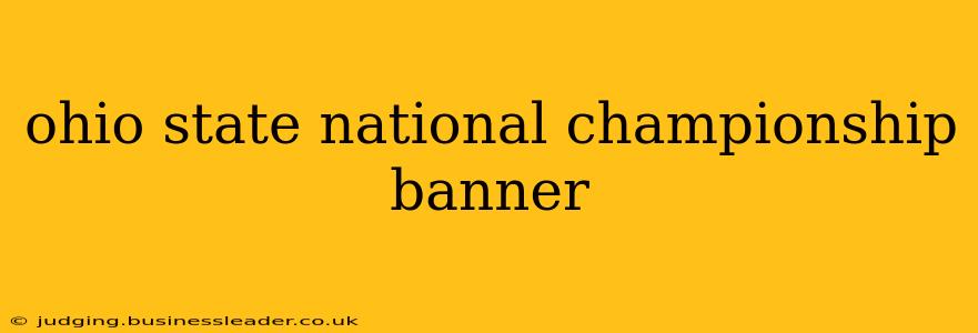 ohio state national championship banner
