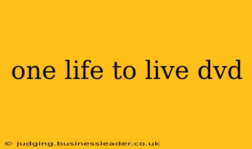 one life to live dvd