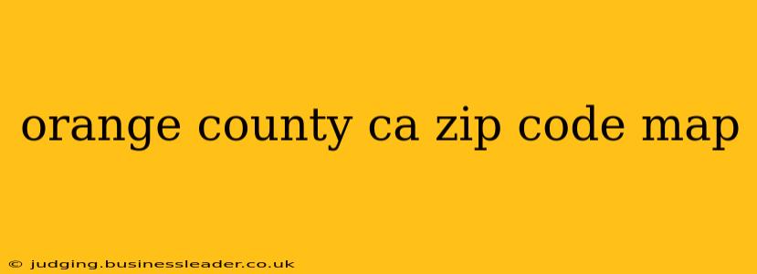 orange county ca zip code map