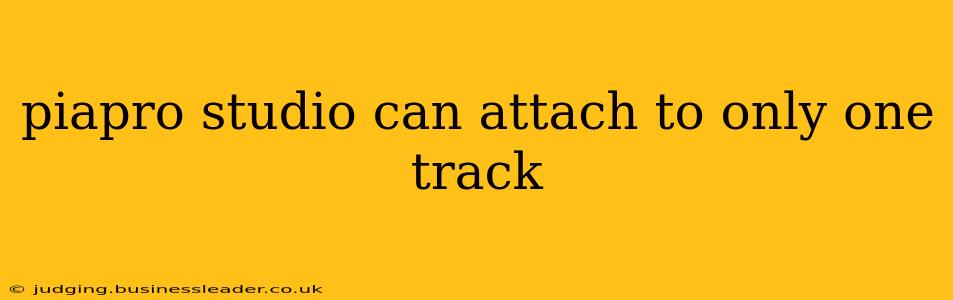 piapro studio can attach to only one track