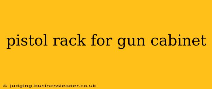 pistol rack for gun cabinet