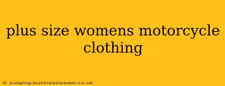 plus size womens motorcycle clothing