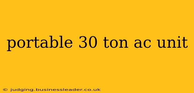 portable 30 ton ac unit
