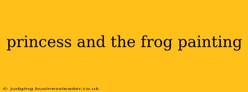 princess and the frog painting