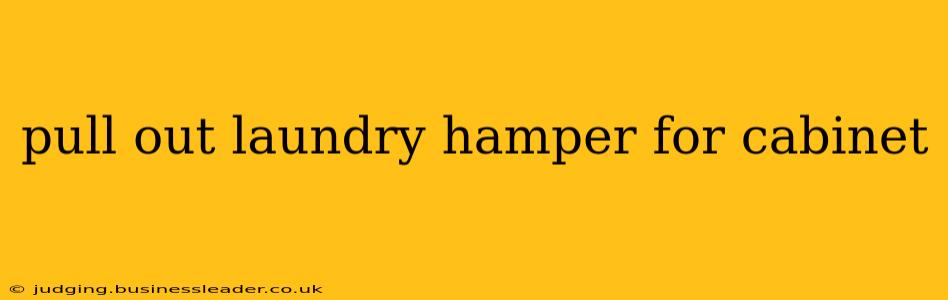 pull out laundry hamper for cabinet