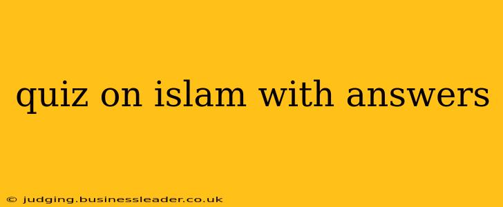 quiz on islam with answers