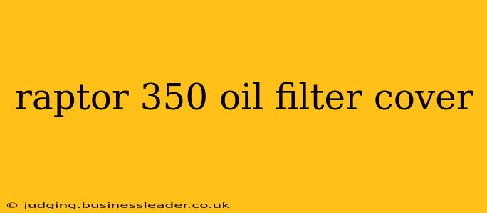 raptor 350 oil filter cover