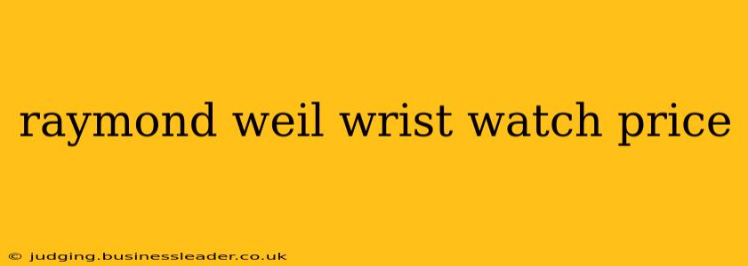 raymond weil wrist watch price