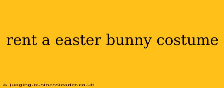 rent a easter bunny costume