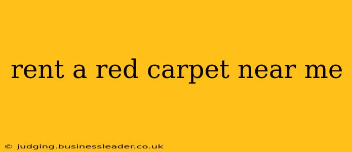 rent a red carpet near me