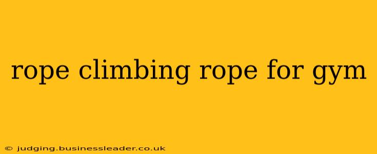 rope climbing rope for gym
