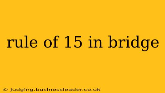 rule of 15 in bridge