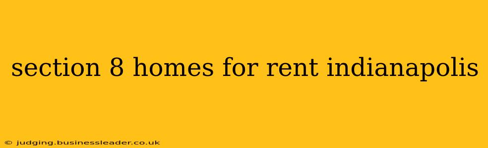 section 8 homes for rent indianapolis