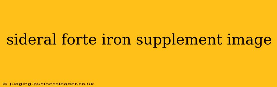 sideral forte iron supplement image