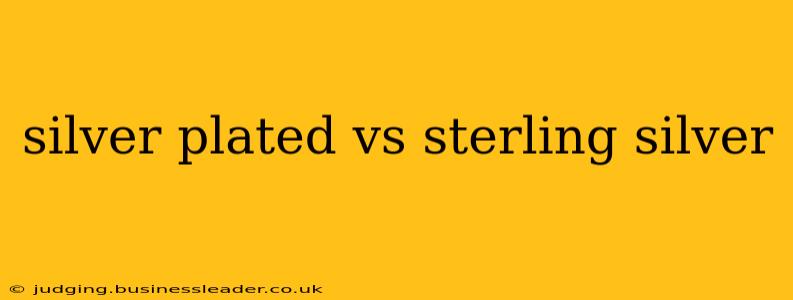 silver plated vs sterling silver