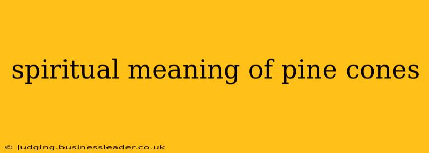 spiritual meaning of pine cones