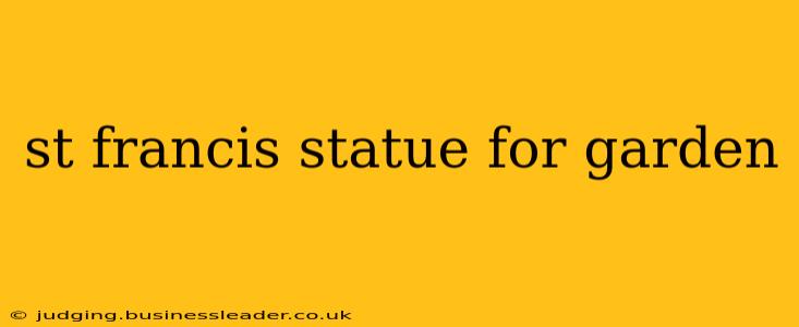 st francis statue for garden
