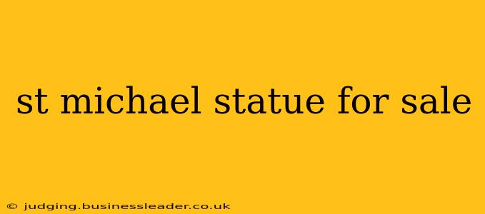 st michael statue for sale