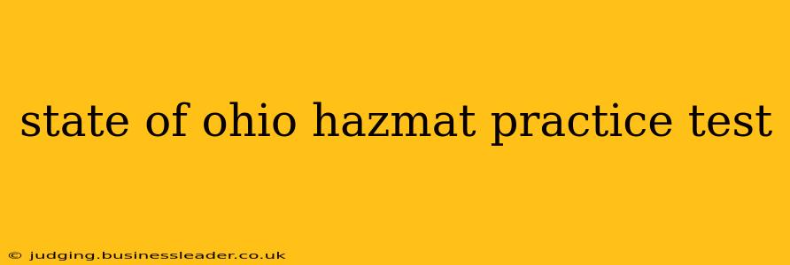 state of ohio hazmat practice test