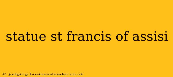 statue st francis of assisi