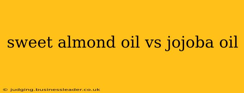 sweet almond oil vs jojoba oil