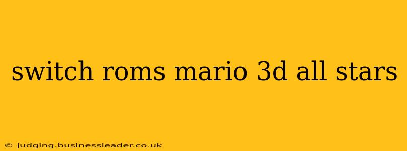 switch roms mario 3d all stars