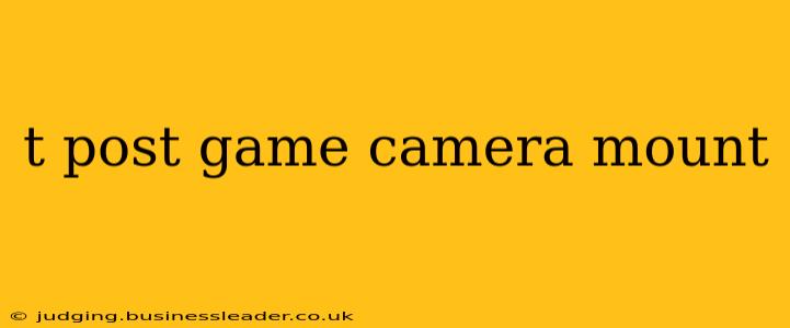 t post game camera mount