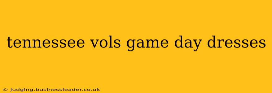tennessee vols game day dresses