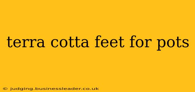 terra cotta feet for pots