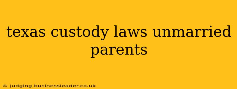 texas custody laws unmarried parents