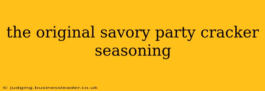 the original savory party cracker seasoning