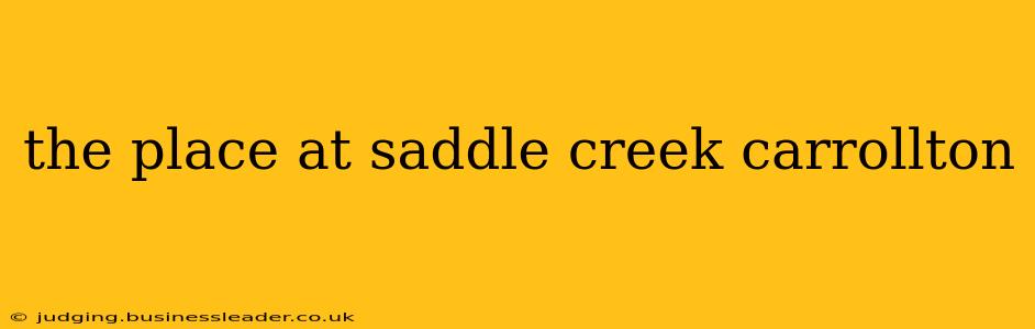 the place at saddle creek carrollton
