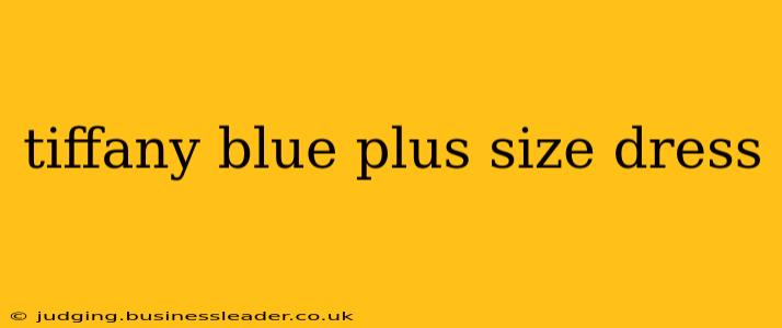 tiffany blue plus size dress
