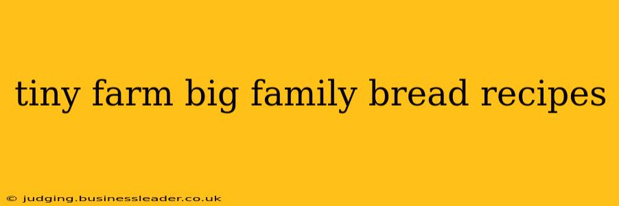 tiny farm big family bread recipes