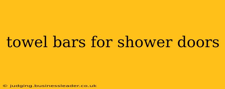 towel bars for shower doors