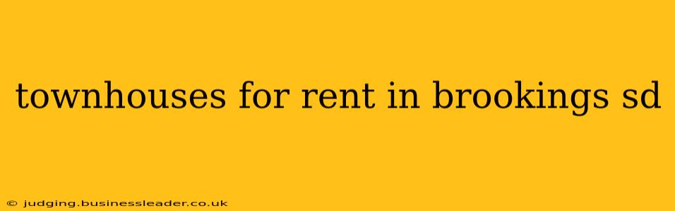 townhouses for rent in brookings sd