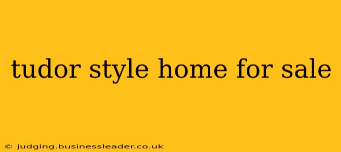 tudor style home for sale