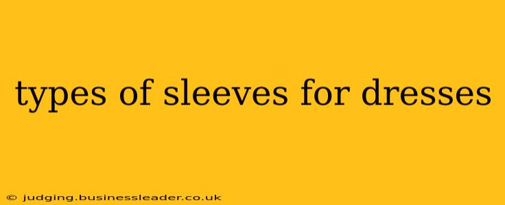 types of sleeves for dresses