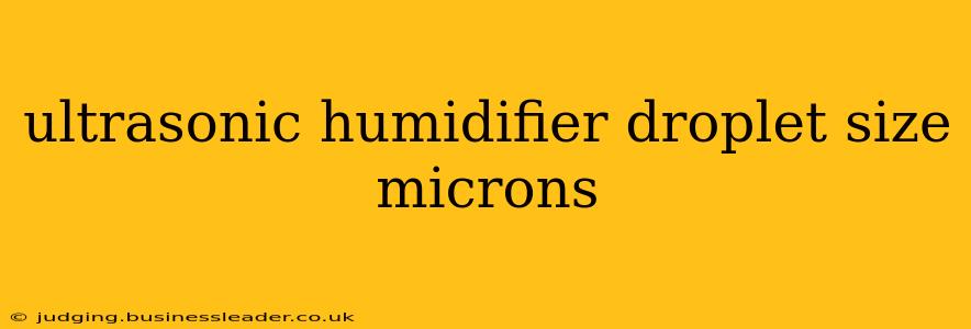 ultrasonic humidifier droplet size microns