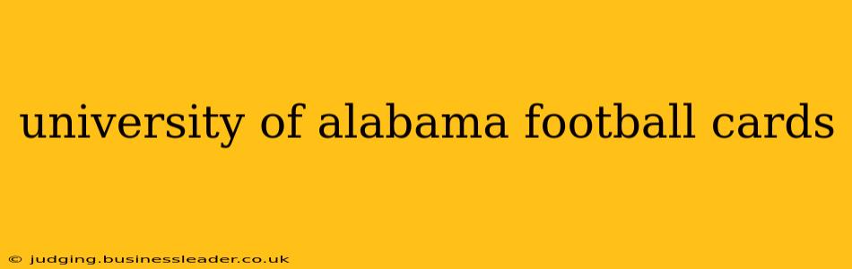 university of alabama football cards