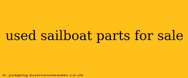 used sailboat parts for sale