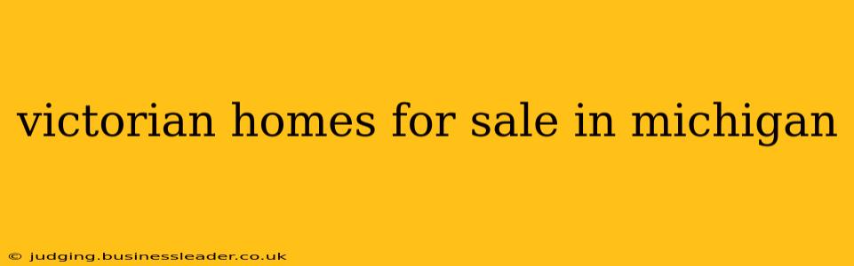 victorian homes for sale in michigan
