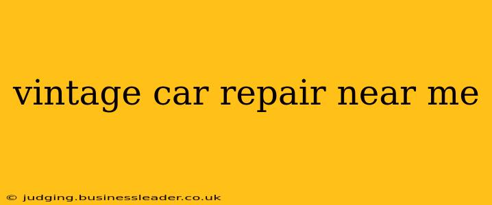 vintage car repair near me