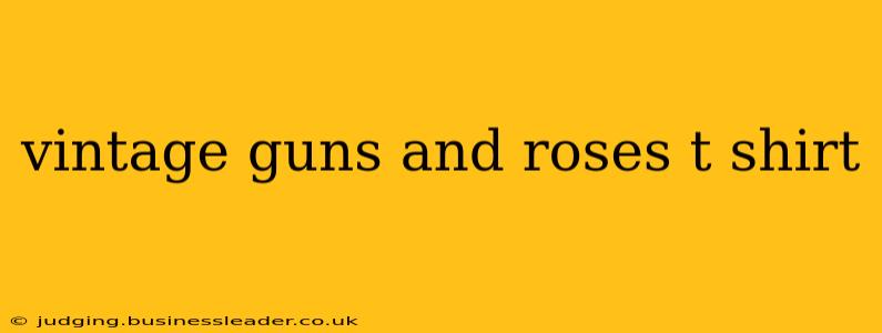 vintage guns and roses t shirt