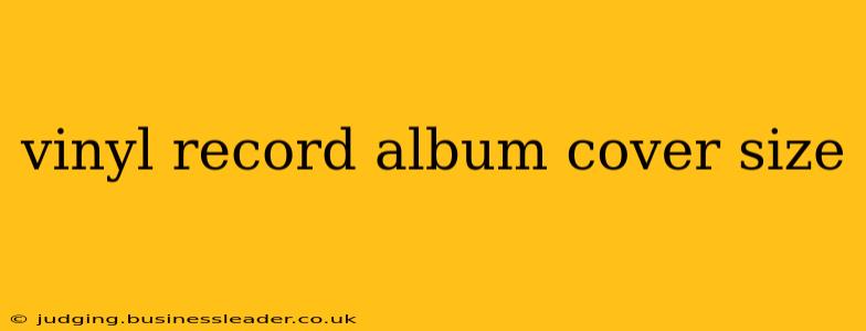 vinyl record album cover size