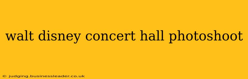 walt disney concert hall photoshoot
