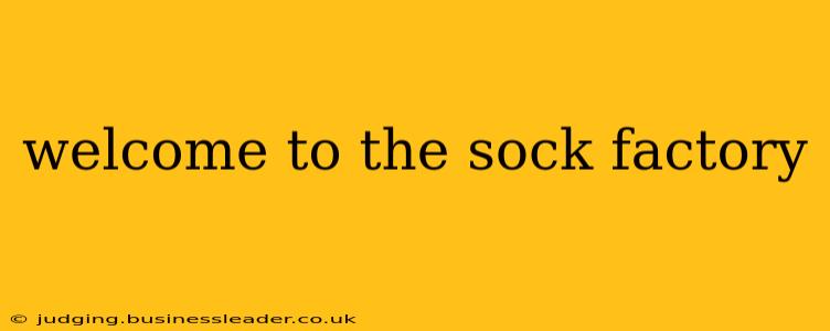welcome to the sock factory