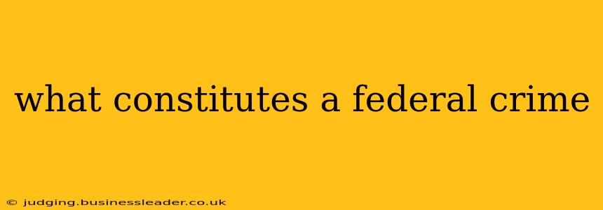 what constitutes a federal crime