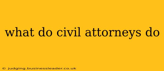 what do civil attorneys do